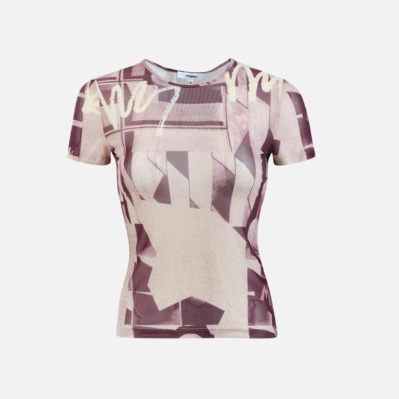 Miaou Tops - MIAOU stone mauve tee
